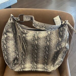 HOBO Textured Snakeskin Hobo Bag
